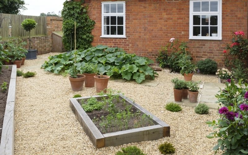 can you put a raised garden bed on concrete