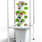Tower Garden Hydroponics Growing System,18-Plant Indoor Vertical Garden with LED Timing Grow Light,Nursery Germination Kit Including Water Level,2Pcs Smart Plug(No Seedlings Included)