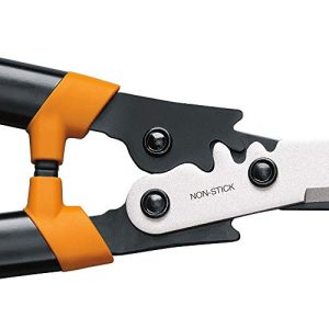 Fiskars PowerGear2 Hedge Shears - 23" Precision-Ground Low-Friction Coated Steel Blade -  Gardening Tool with Shock-Absorbing Bumpers