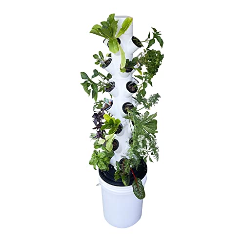 3D Root Labs - 28 Pot Hydroponic Garden Tower 3D Printed