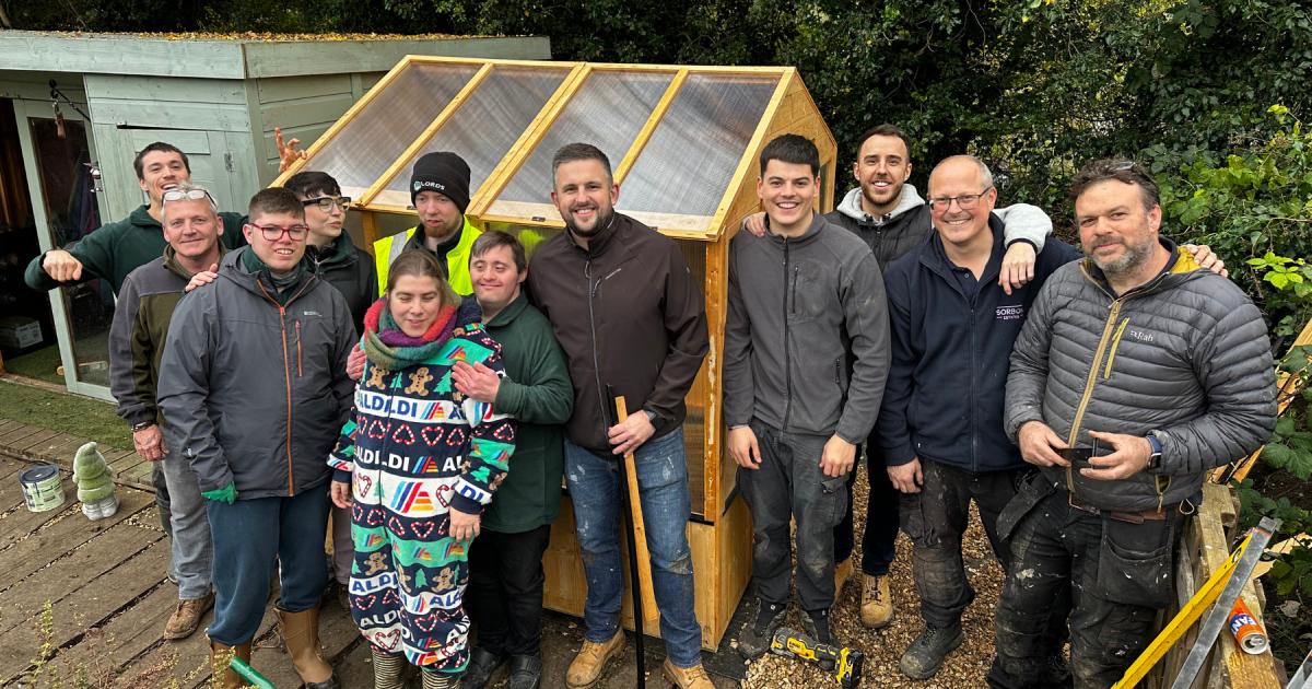 New greenhouse built at Chesham allotment