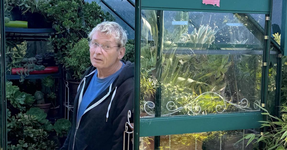 Geoff Stonebanks is getting the greenhouse ready for winter