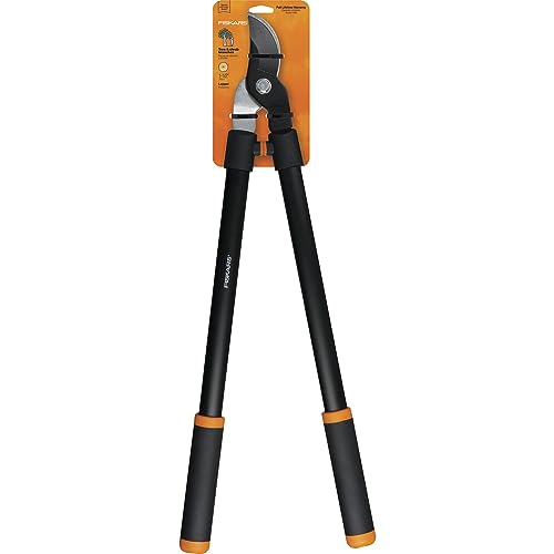 Fiskars 28″ Loppers for Tree Trimming, Heavy Duty, Rust-Resistant Sharp Bypass Steel Blade Loppers, Branch Cutter up to 1.5″ Diameter Cut Capacity, Shock-Absorbing Handle, Garden Tools