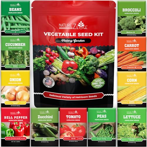 11 Heirloom Seeds for Planting Vegetables and Fruits, 4800 Survival Seed Vault and Doomsday Prepping Supplies, Gardening Seeds Variety Pack, Vegetable Seeds for Planting Home Garden Non GMOโฆ