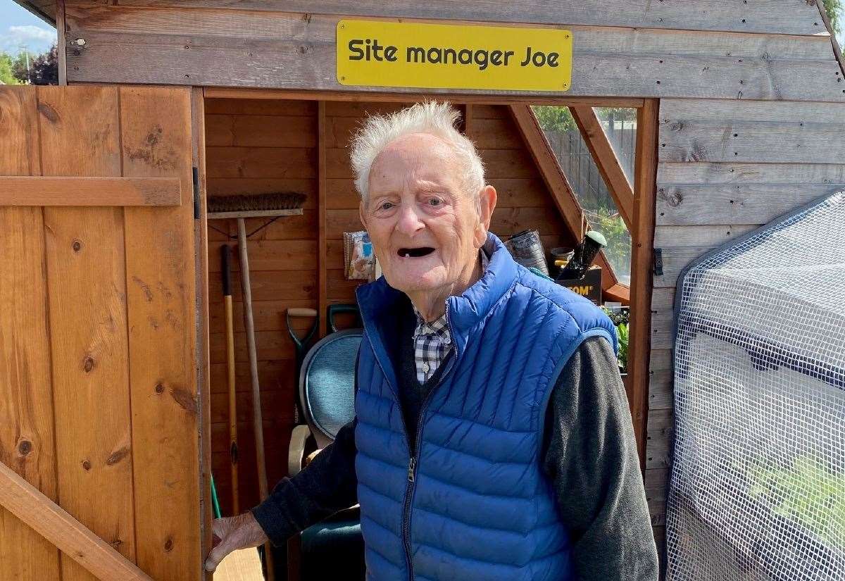 Joe, 96, named garden site manager at Wisbech care home