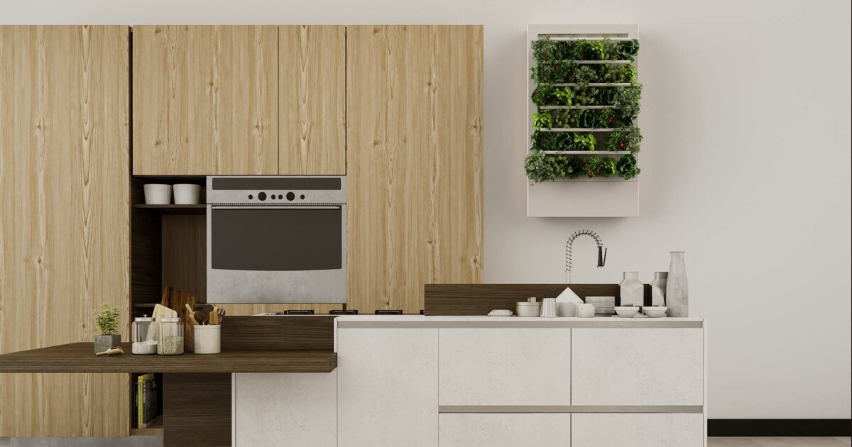HydroArtPod hangs automated hydroponic garden on the wall
