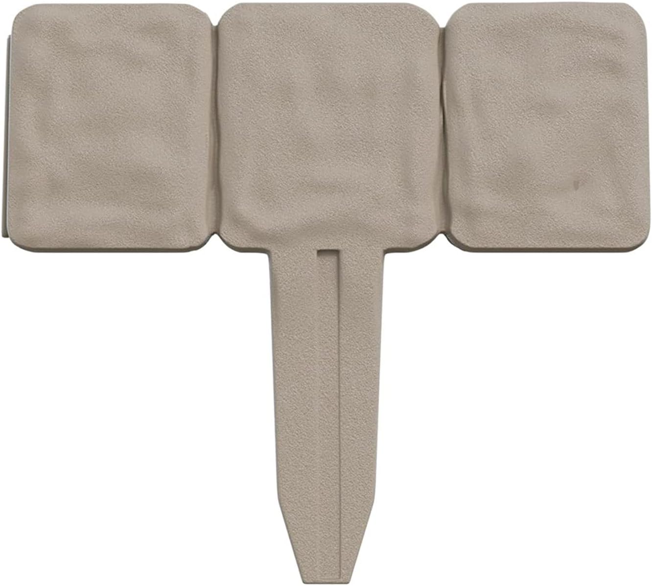 Garden Edging – 10-Piece Outdoor Decorative Flower Bed Border Set for Landscaping – 8-Foot Interlocking Stone Trim with Stakes by Pure Garden (Putty)