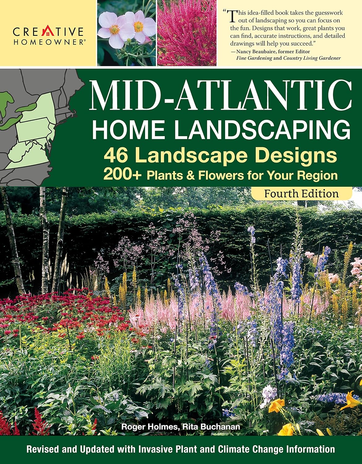 Mid-Atlantic Home Landscaping, 4th Edition: 46 Landscape Designs with 200+ Plants & Flowers for Your Region (Creative Homeowner) Ideas, Plans, and Outdoor DIY for DE, MD, PA, NJ, NY, VA, and WV